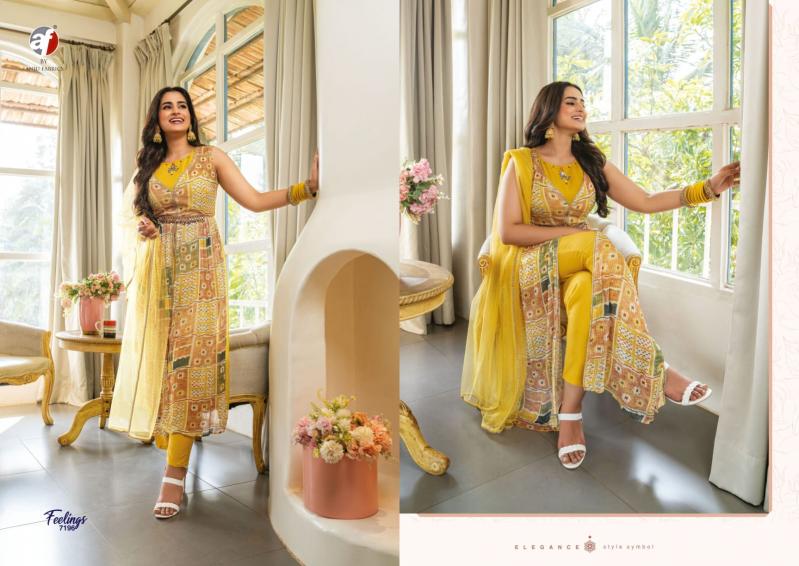Anju fabrics feelings wholesale kurti